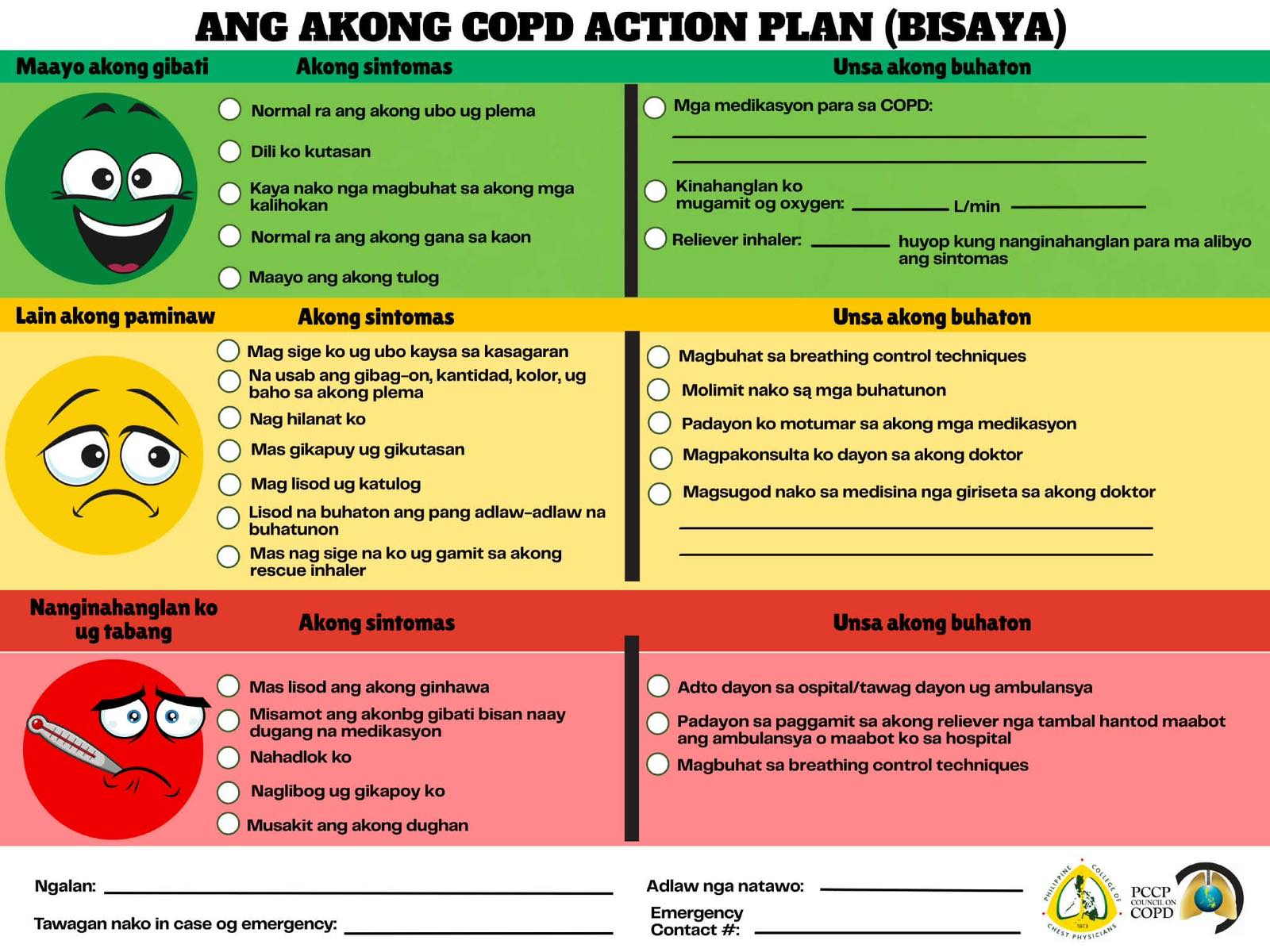 COPD Action Plan Bisaya version